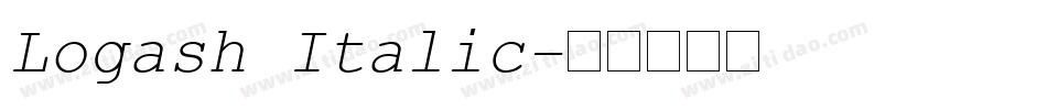 Logash Italic字体转换